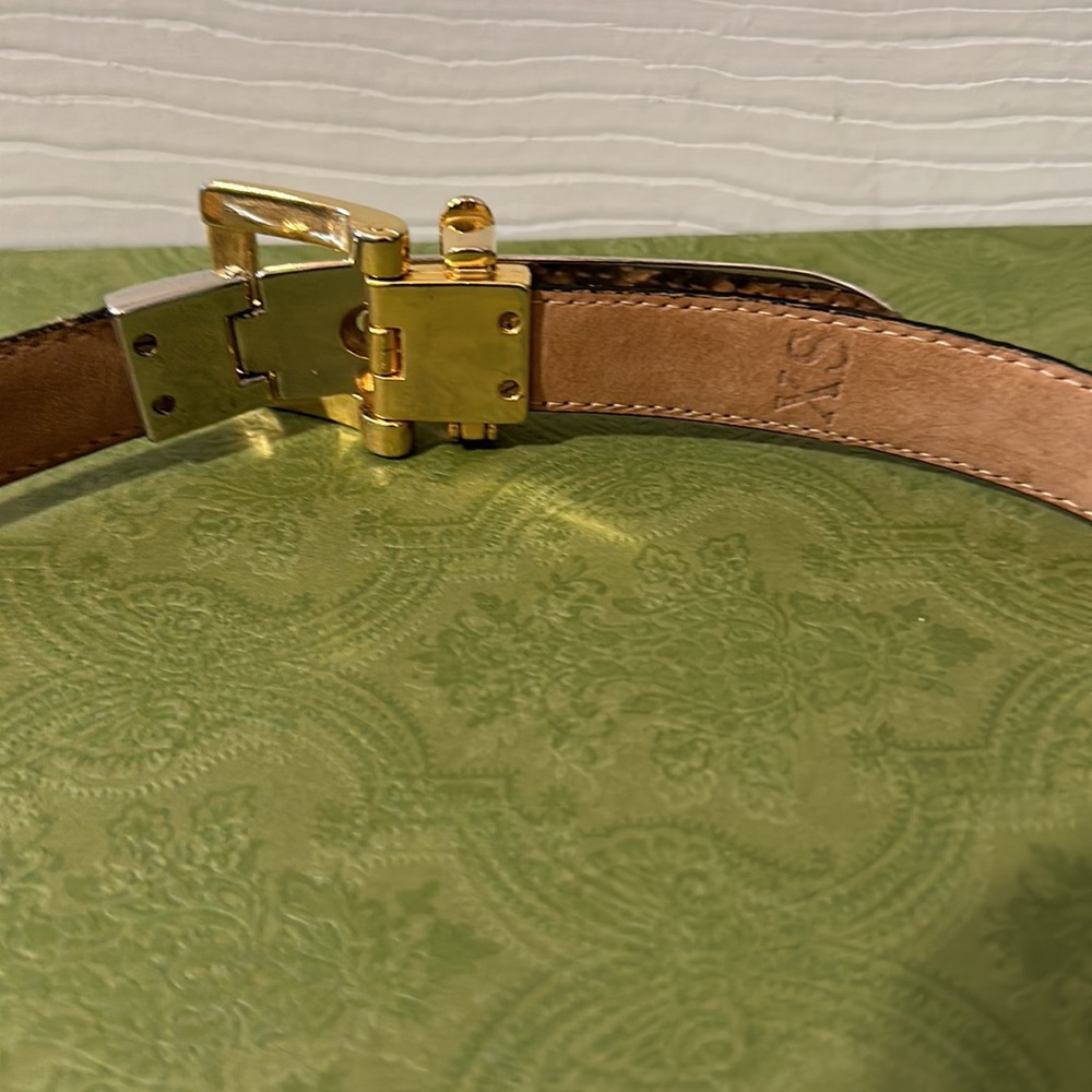 Wcm New York Genuine Python Belt Size Xsmall - image 6